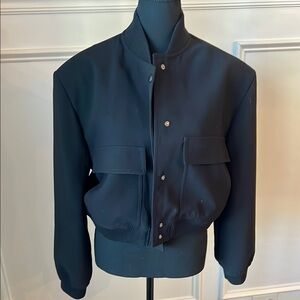 Zara Black Bomber Jacket